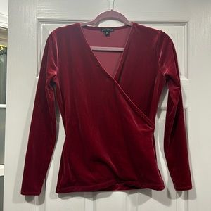 JCREW V-neck velvet top